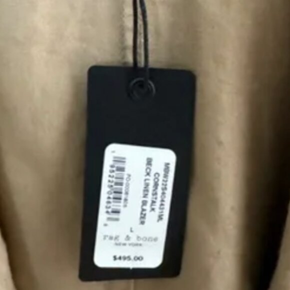 Rag and Bone Linen Men's Blazer - Picture 2 of 3